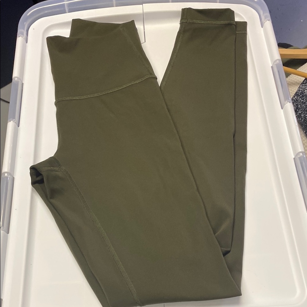 LULULEMON Olive Green Leggings Size 2 - Picture 5 of 6